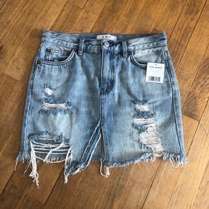 NWT FREE PEOPLE DENIM SKIRT!